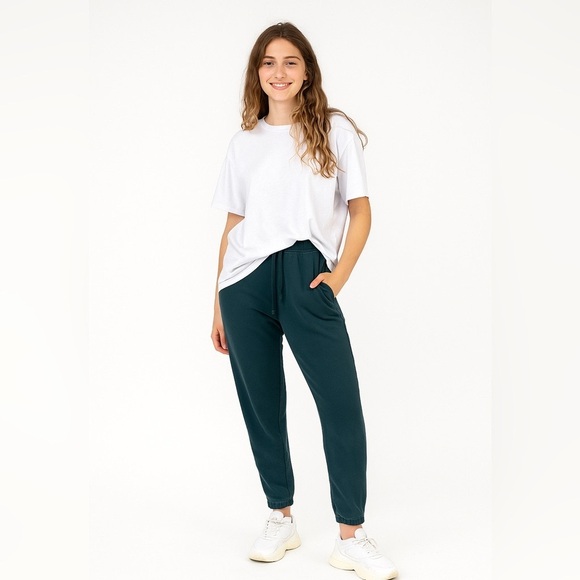 American Eagle Outfitters Teal Joggers Size M Streetwear Athleisure Distressed - Picture 15 of 15